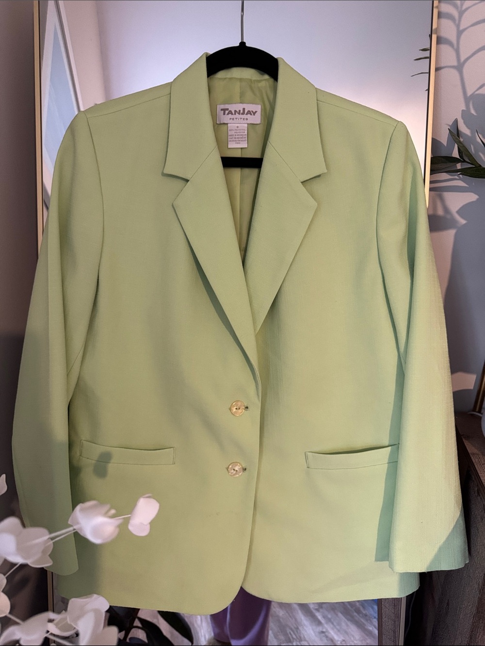 TanJay Lime Green Tailored Blazer